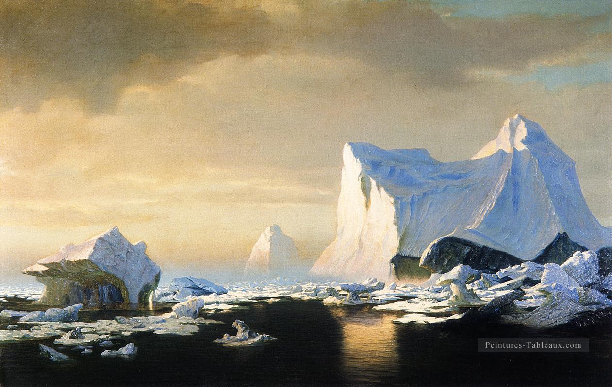 Icebergs dans l’Arctique William Bradford 1882 paysage marin William Bradford Peintures à l'huile